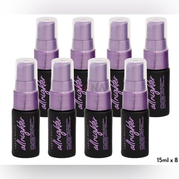 Urban Decay Other - Urban Decay All Nighter Setting Spray .5oz travel size set of 8 NWT